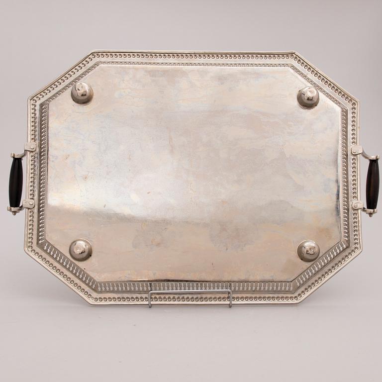 A tray with wooden handles, first half of the 20th Century.