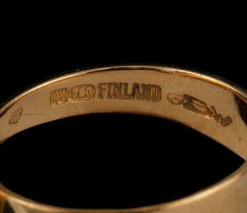 RING, 18k guld, Björn Weckström, Lapponia, Finland. Vikt 8 g.