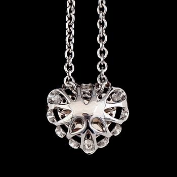 COLLIER, 18K vitguld, briljantslipade diamanter tot 0.61 ct. Vikt ca 5 g.