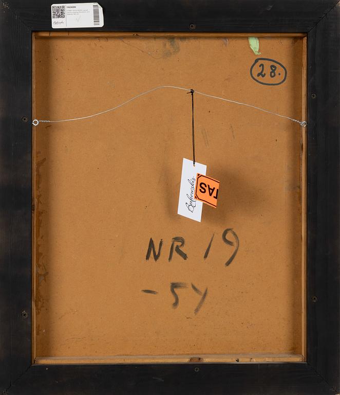 Harry Booström, olja/akryl på pannå, signerad och daterad -54.