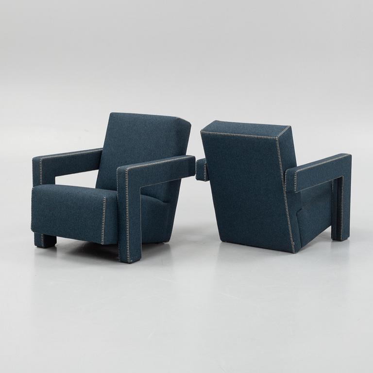 Gerrit Rietveld, fåtöljer, ett par, "Utrecht", Cassina.