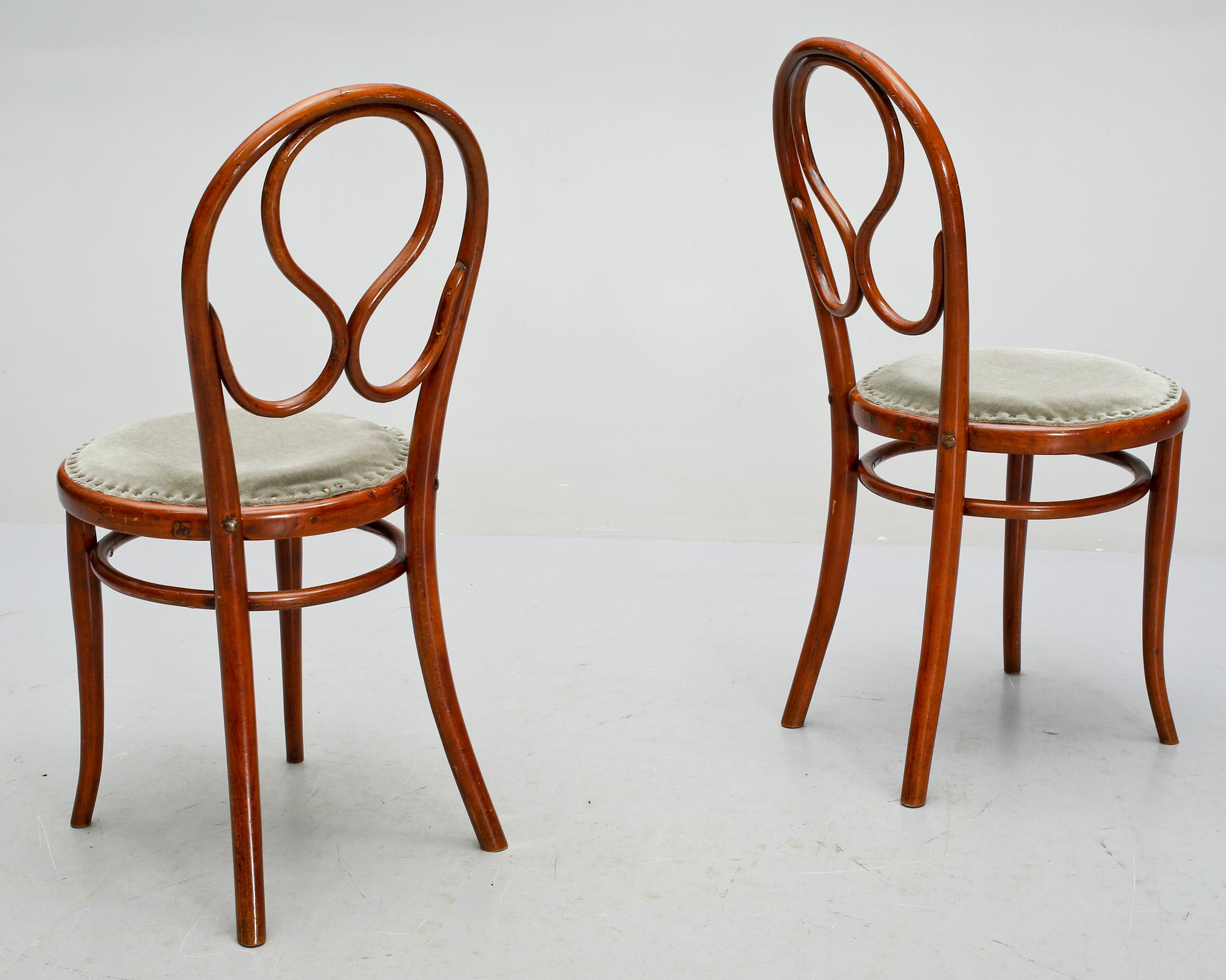 STOLAR, ett par, Thonet, troligen omkring sekelskiftet 1900.