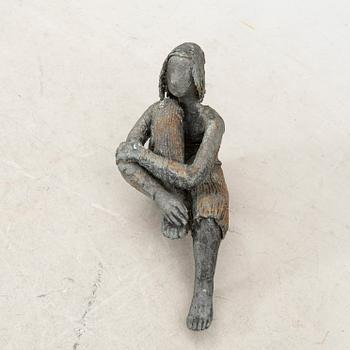 Monika Meschke, skulptur signerad brons.