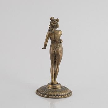 A decorative bronze sculpture, Art Nouveau, circa 1900.