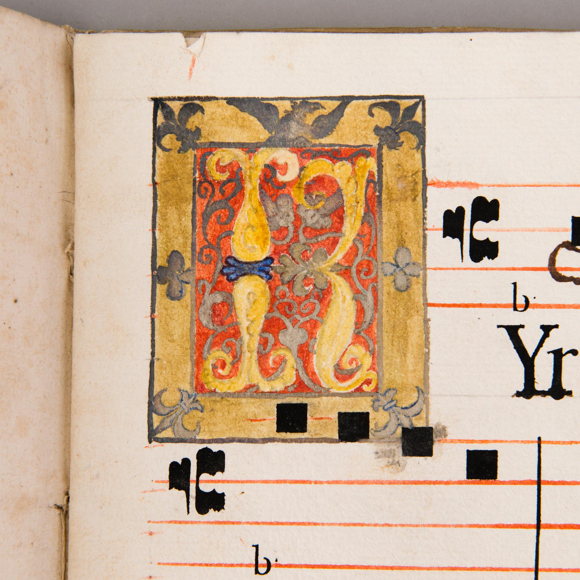 KÄSIKIRJOITUS, pergamenttia, n. 1400-luku.