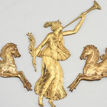 BESLAG, 3 st, brons, 1800-talets första hälft.