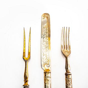 A set of 18 epns cutlery around 1900.