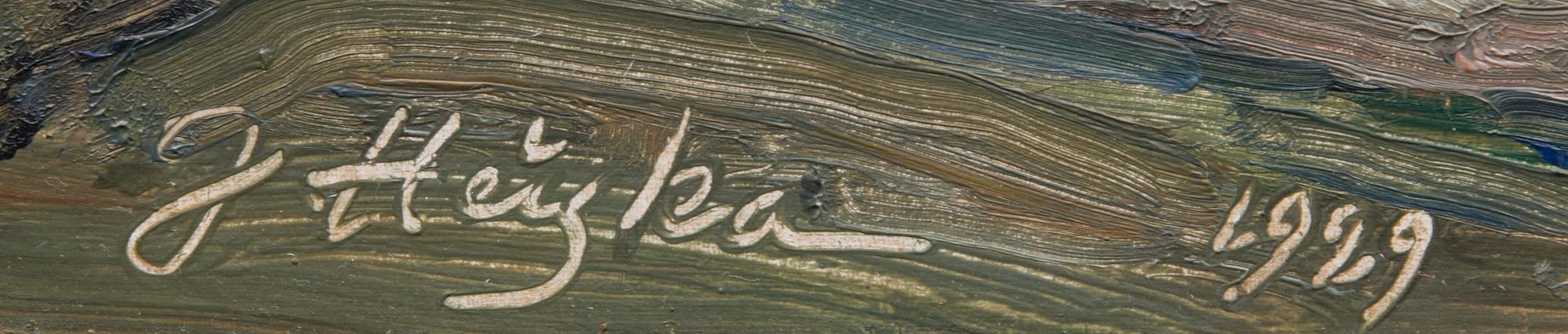 oil on board, signed and dated 1929.