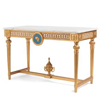 44. A late Gustavian console table in the manner of P Ljung.