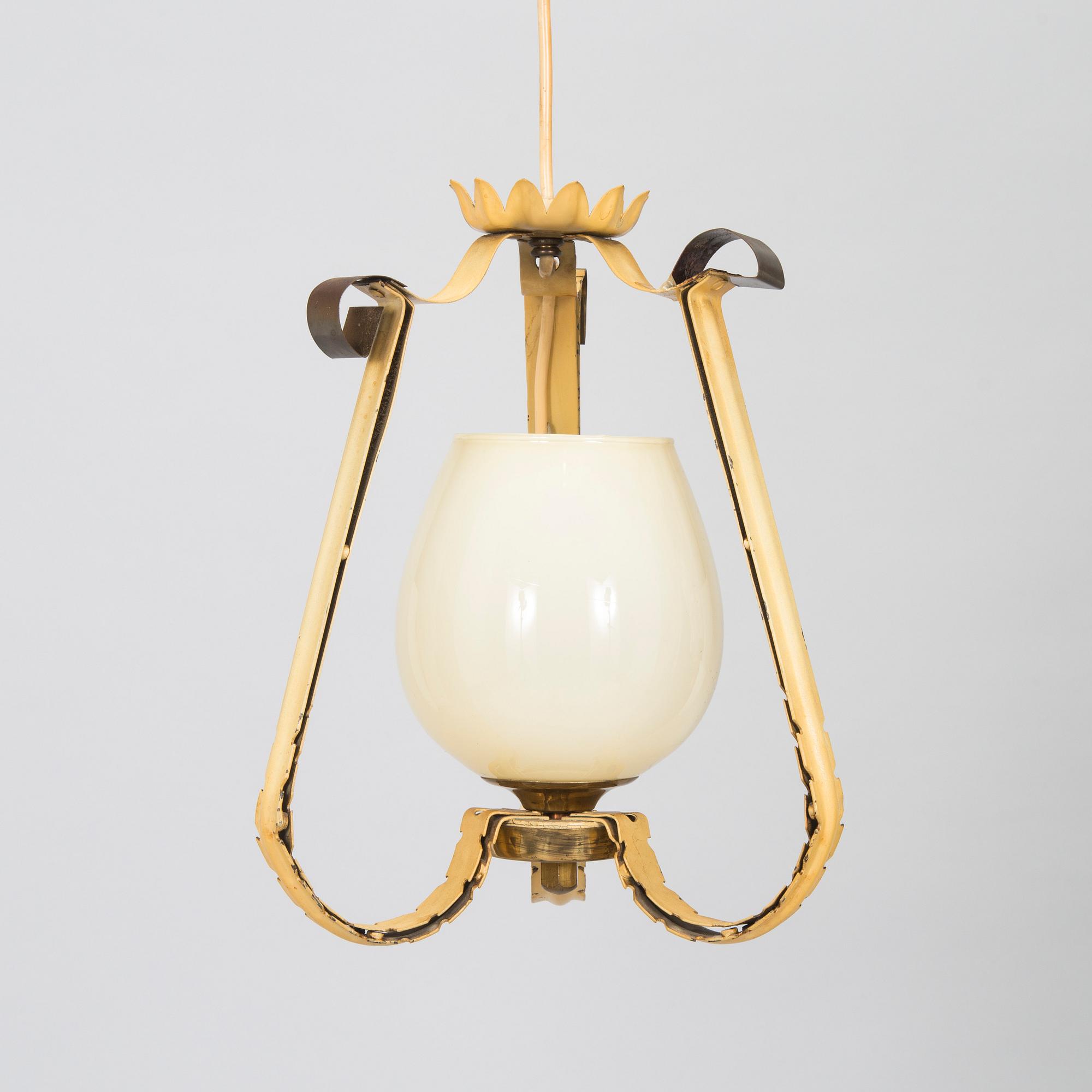 Lisa Johansson-Pape, taklampa, Orno, 1940-tal.