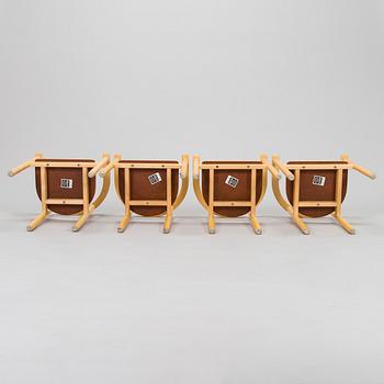 Ben af Schultén, a set of four late 20th century children's chairs, Artek, Finland.