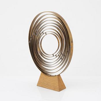 Arne Jones, sculpture, brass.