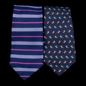 SLIPSAR, 2 stycken, Salvatore Ferragamo samt Brooks Brothers.