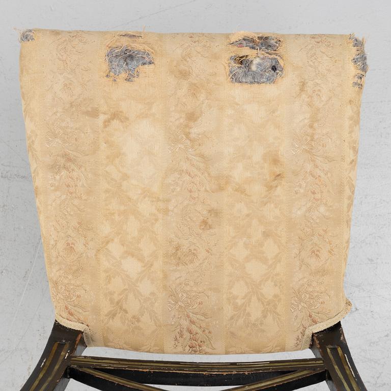 Four chairs, 19th Century.