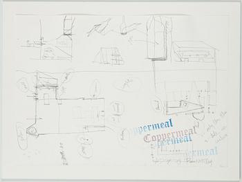 Paul McCarthy, "Coppermeal 1,2,3", 3 lithographs.