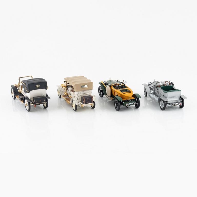 Eight die cast model cars, Franklin Mint.