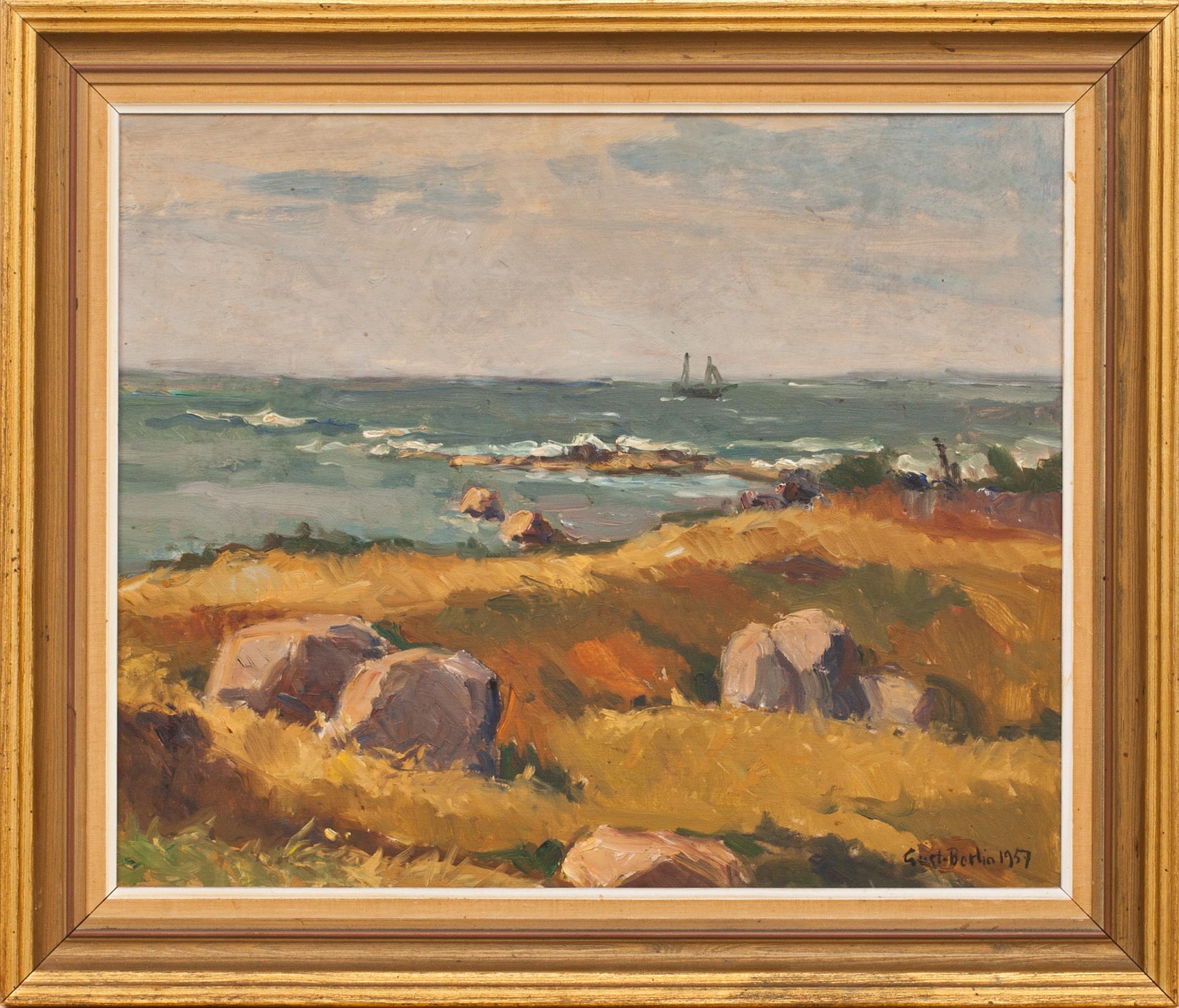GUSTAV BERLIN, olja på pannå, signerad och daterad 1957.