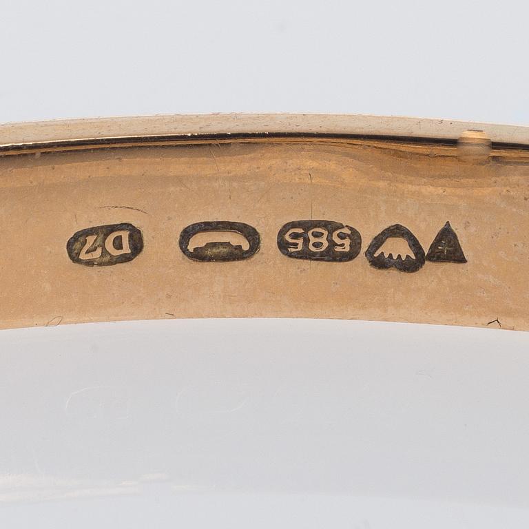 ARMBAND, 14K och spektrolit. Tillander 1957.