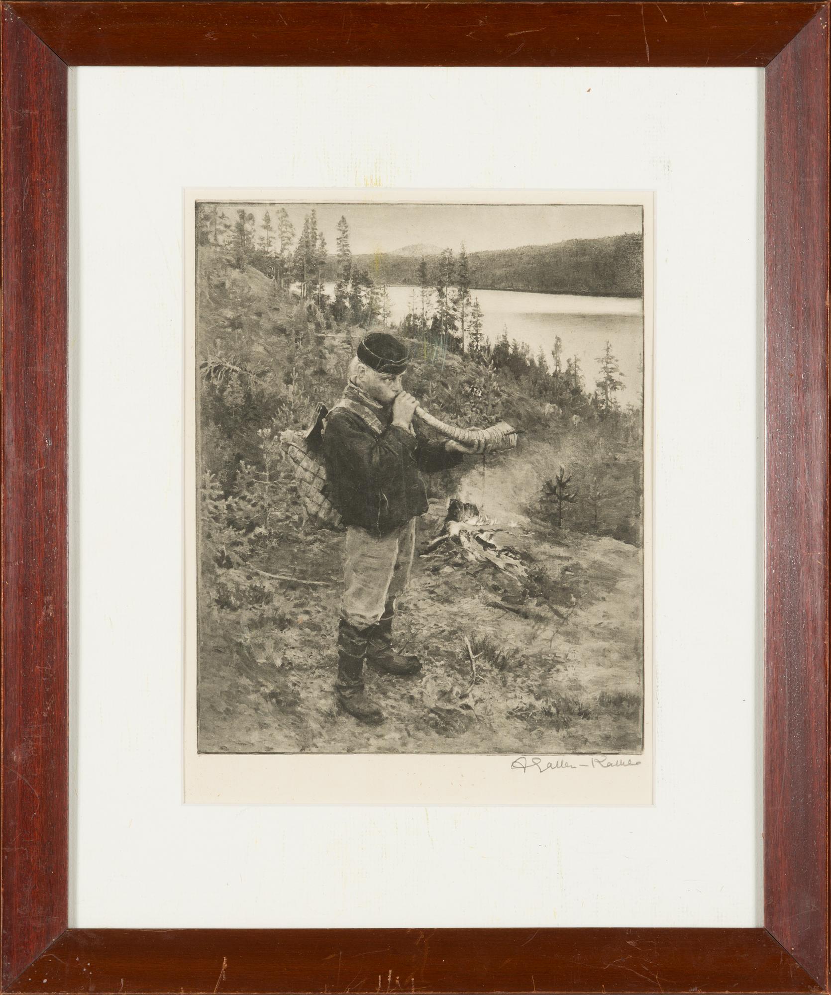 Akseli Gallen-Kallela, heliogravure, signed in pencil.