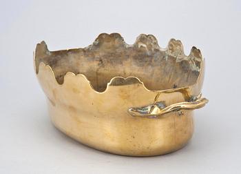 SKÖLJSKÅL, mässing, rokoko, 1700/1800-tal.
