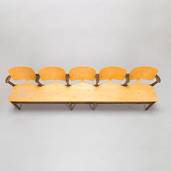 Ilmari Tapiovaara, An early 1950s five-seater 'Domus' bench row.