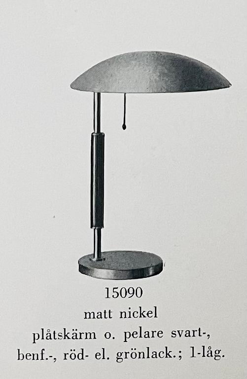 Harald Notini, bordslampa, modell "15090", Arvid Böhlmarks Lampfabrik, 1930-40-tal.