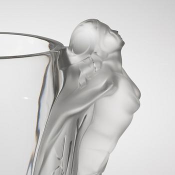 A Lalique glass vase, "Aurora", numbered 060/188 from the 21st century.