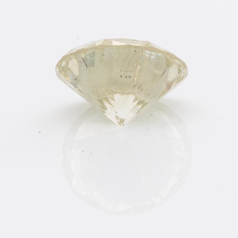 BRILJANT, lös sten, ca 2,5 ct, ca ca M-N, P1.