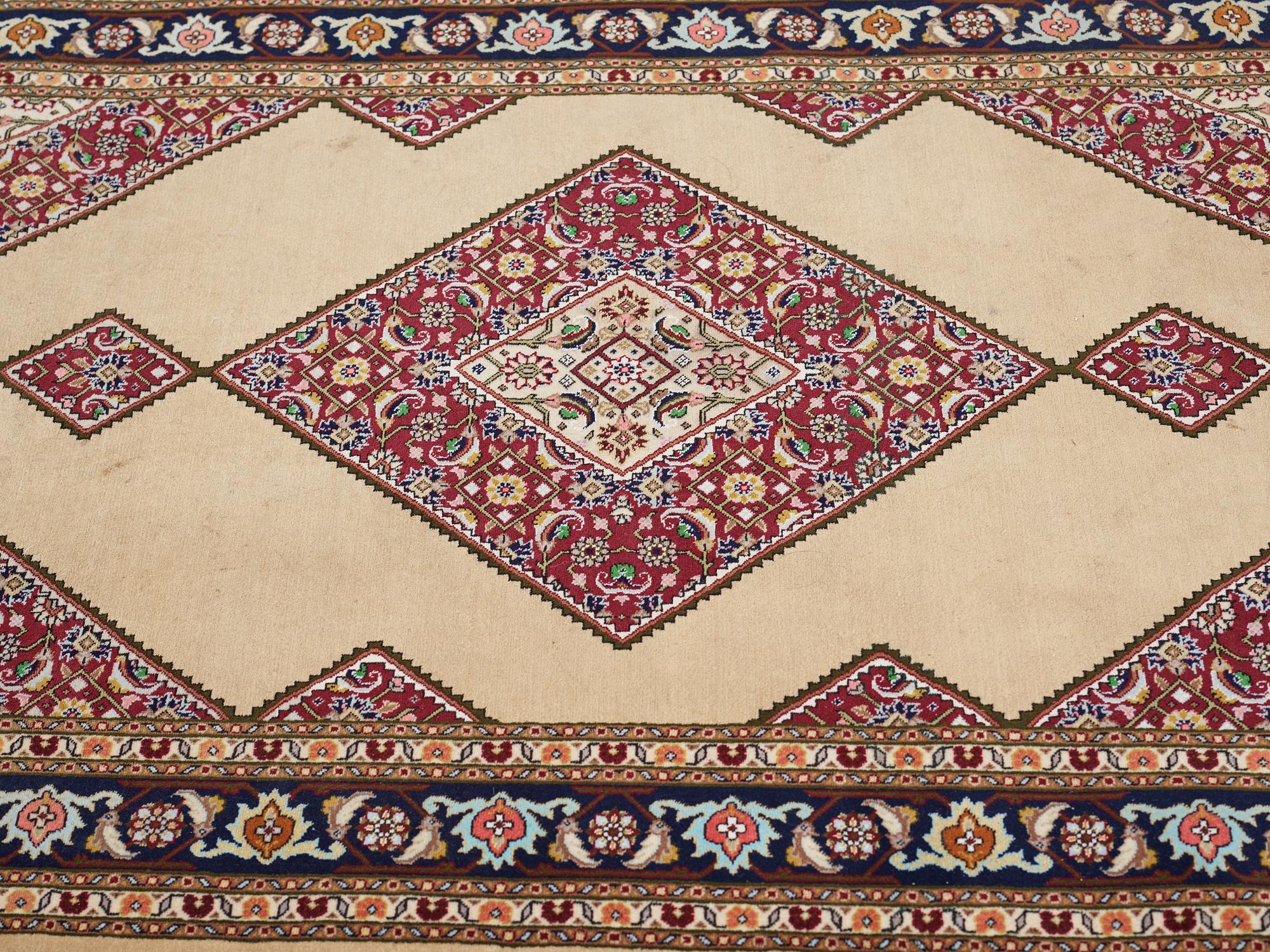 A rug old oriental, ca 140 x 96 cm.