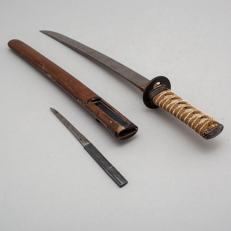 A Japanese 19th century wakizashi.
