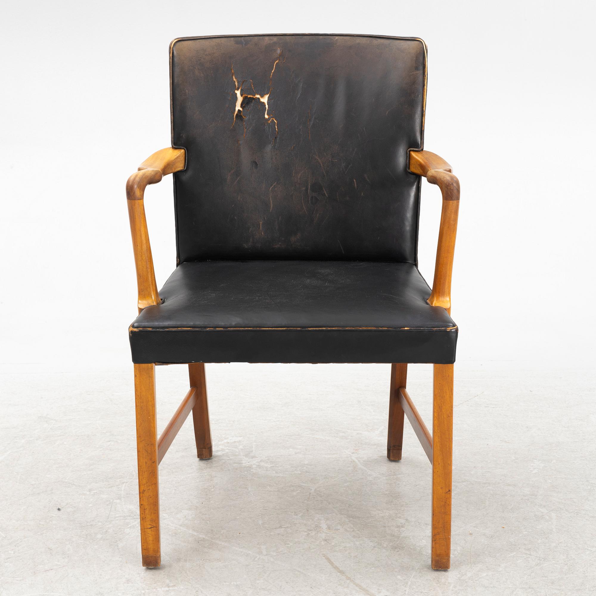 Ole Wanscher, armchair, Denmark, AJ Iversen, Denmark, 1950s.
