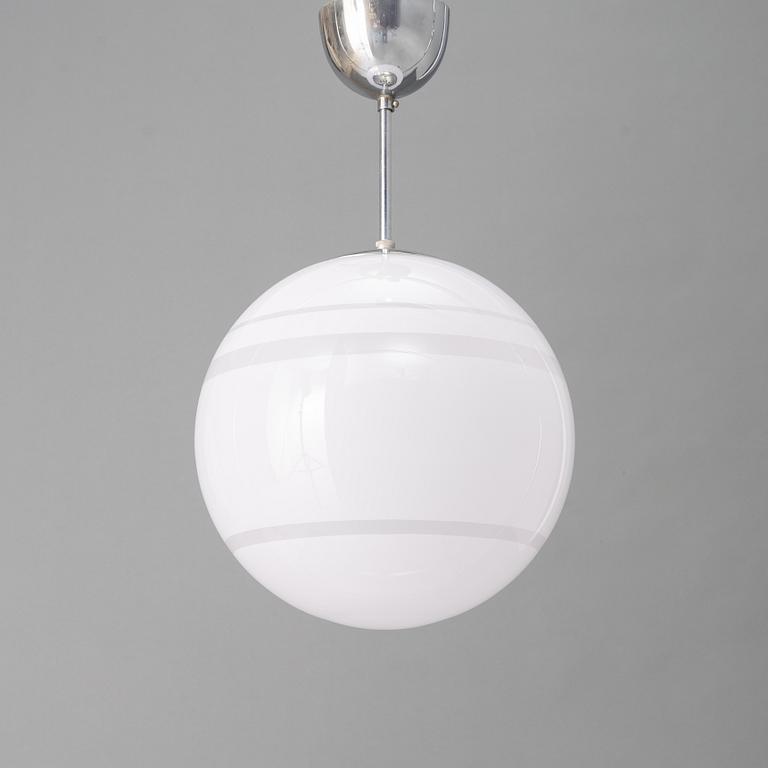 Harald Notini, a ceiling lamp model "10722", Arvid Böhlmarks Lampfabrik, Stockholm, 1930s.