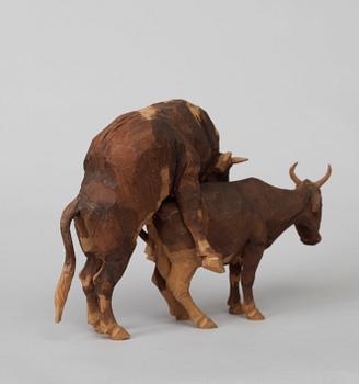 Axel Petersson Döderhultarn, "Lantlig idyll - kobröllop" (2).