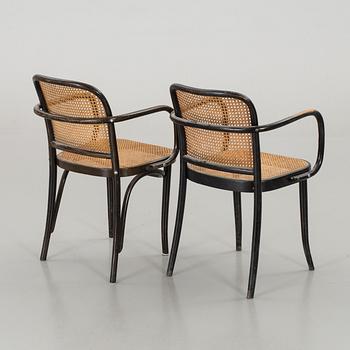 TWO OF BENTWOOD ARMCHAIRS, SECOND HALF OF 20TH CENTURY,