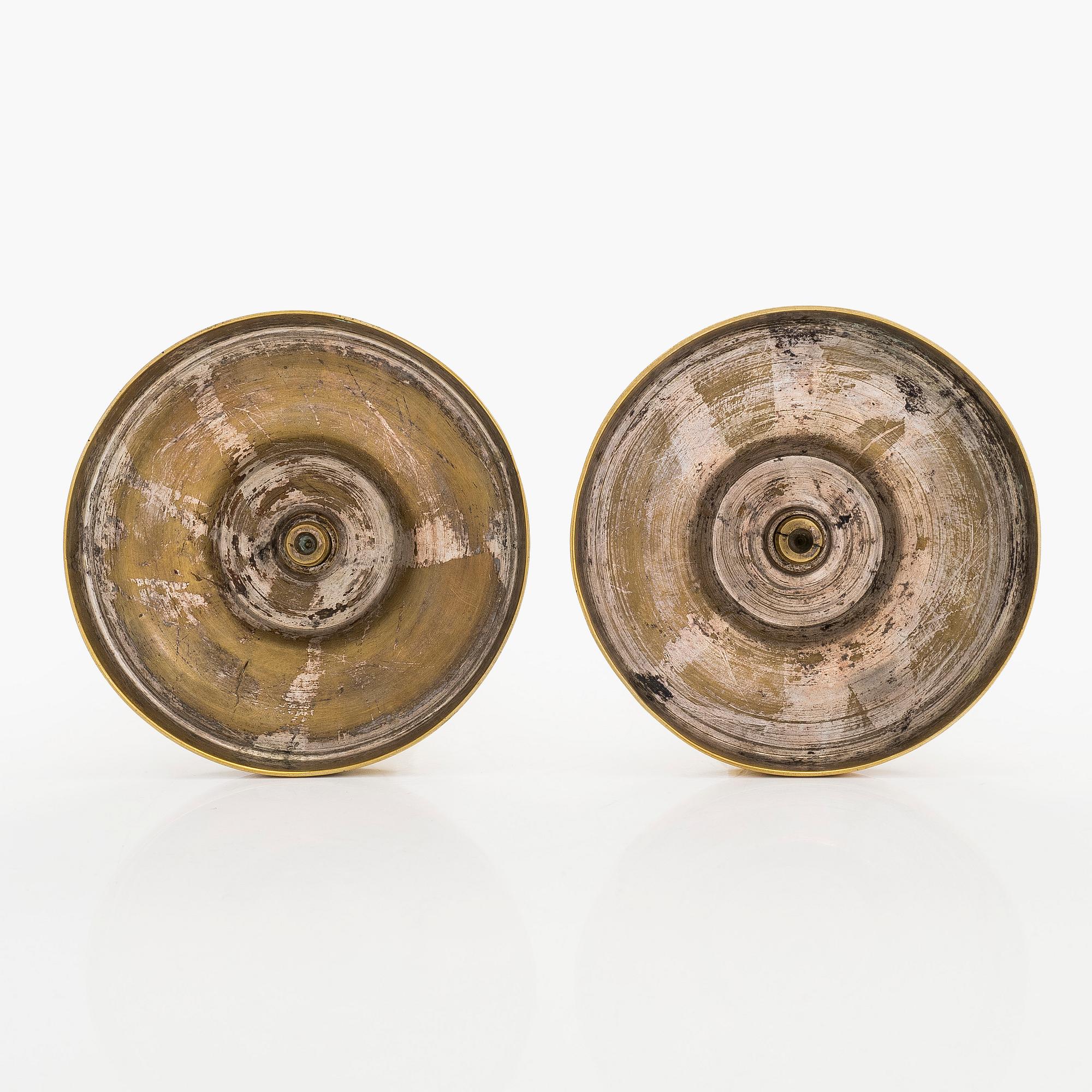 Ljusstakar, ett par 1800-talets senare hälft.