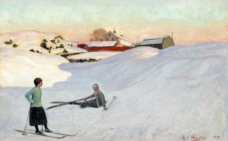 Algot Ringström, Skidtur.