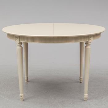 MATBORD SAMT 10 STOLAR, gustaviansk stil, 1900-talets slut.