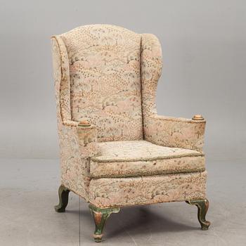 FÅTÖLJ, barockstil, 1900-talets första hälft.