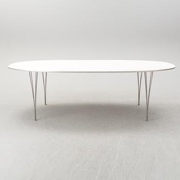 A 'Superelips' table by Bruno Matsson and Piet Hein, Fritz Hansen, Denmark.