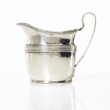 A silver empire creamer, mark of Johan Winqvist, Helsinki, circa 1820.