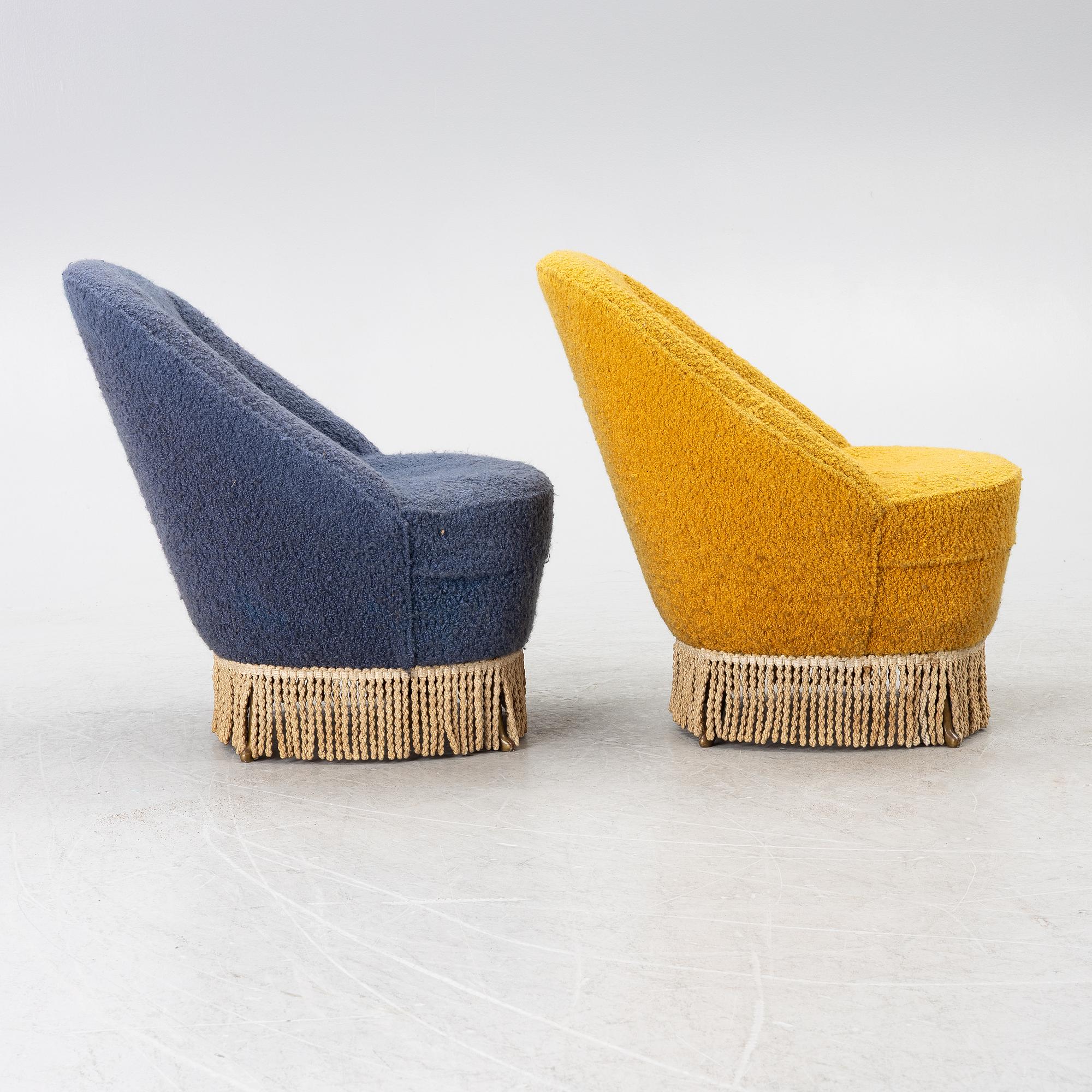 Armchairs, a pair, Casa E Giardino, Italy, second half of the 20th century.