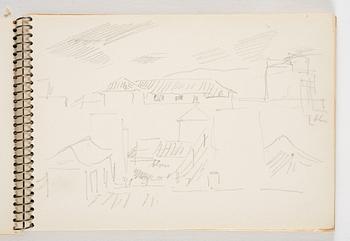 Lotte Laserstein, 4 skissböcker med blyertsteckningar.