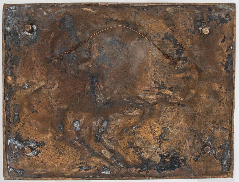 PENTTI PAPINAHO, relief, signerad och daterad -72.