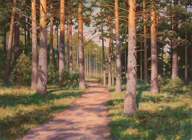 Johan Krouthén, Solbelyst tallskog.