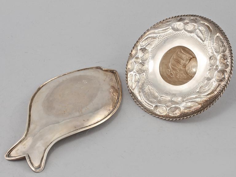 PARTI SILVER, 2 delar, Mexico, 1900-talets andra hälft. Vikt 285 g.