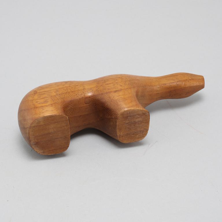 A figurine in teak, designed by Arne Tjomsland for Hiorth og Østlyngen, approx 1955.