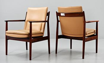 STOLAR, 4 st, "Modell 431", Arne Vodder, Sibast Furniture, Danmark, 1900-tal.