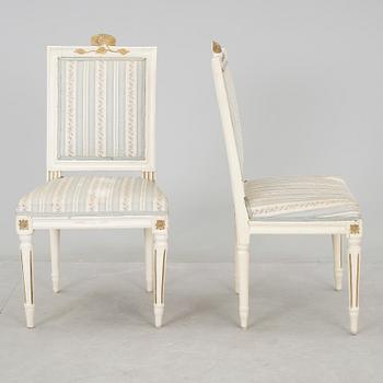 STOLAR, ett par, sengustavianska, omkring 1800.