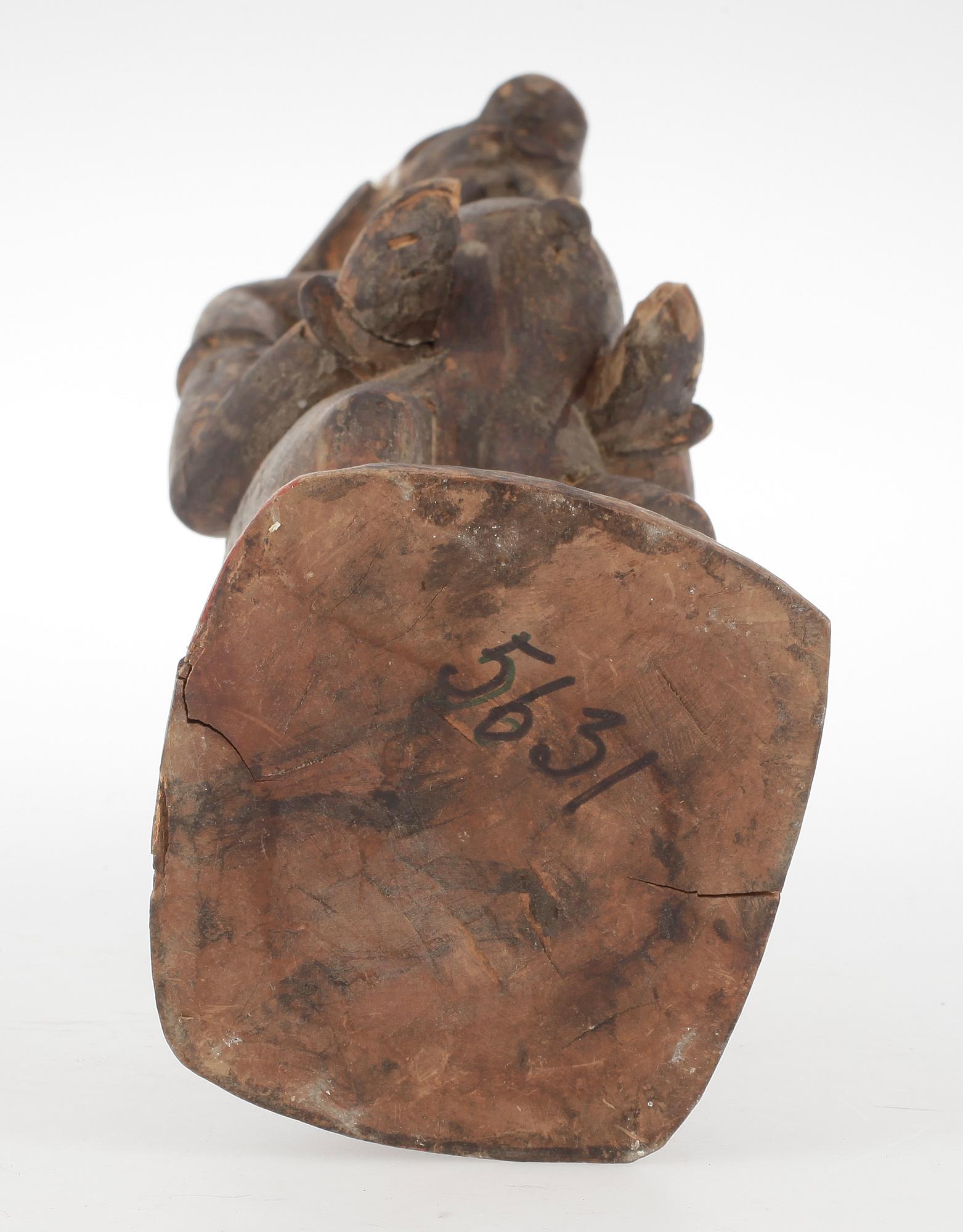 SKULPTUR, skuret trä, Afrika, omkring 1900-talets mitt.