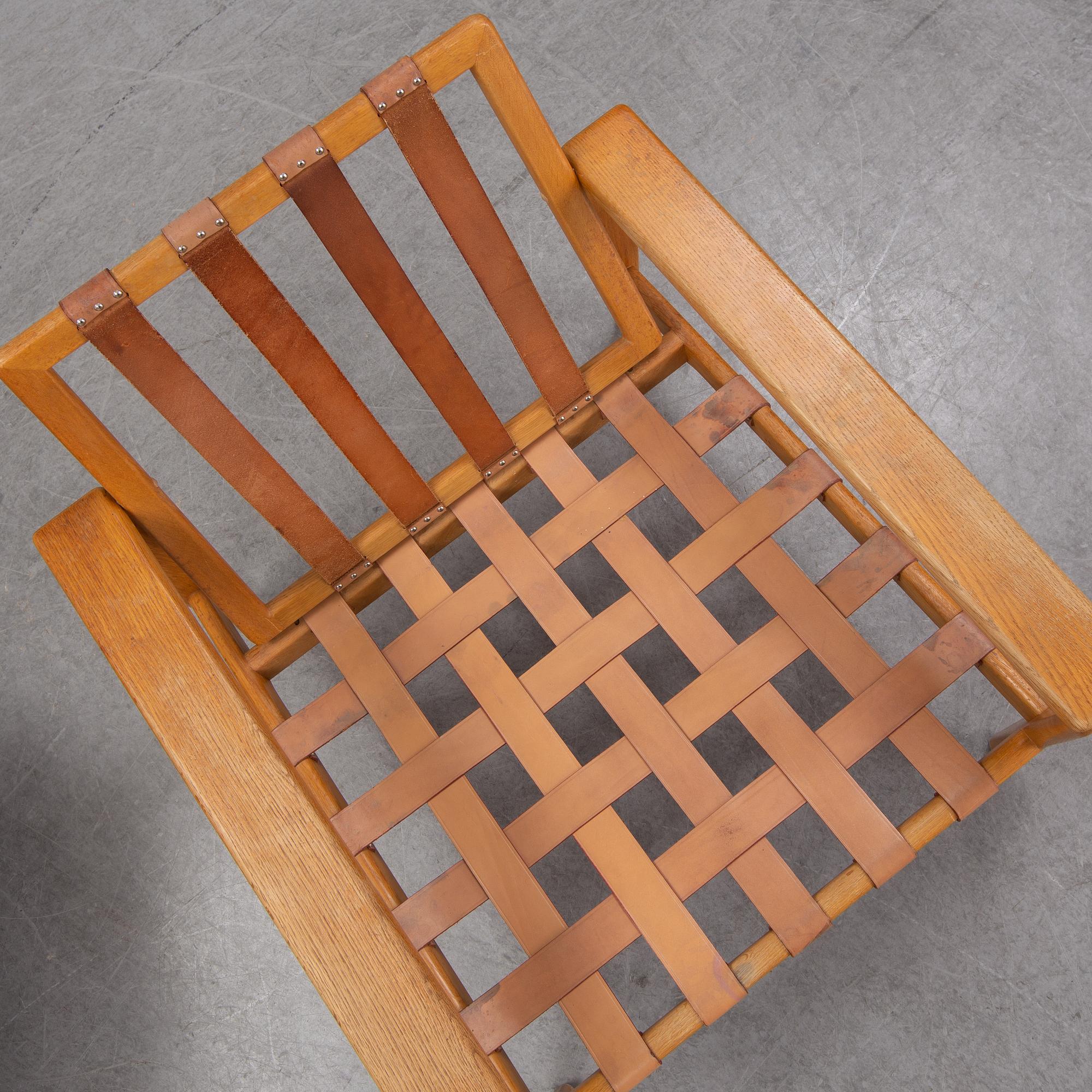 Svante Skogh, a pair of 'Bodö' oak easy chairs, AB Hjertquist & Co, Nässjö, designed in 1957.